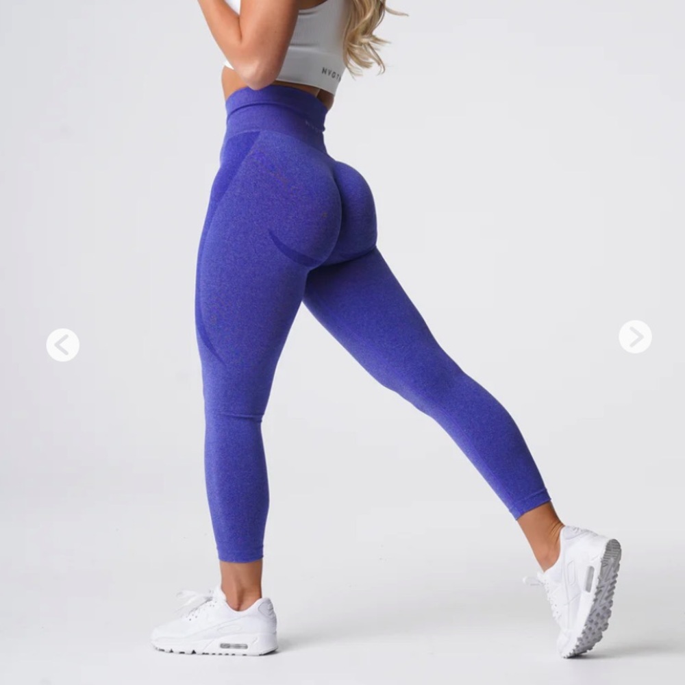 NVGTN Electric Blue Contour Seamless Leggings